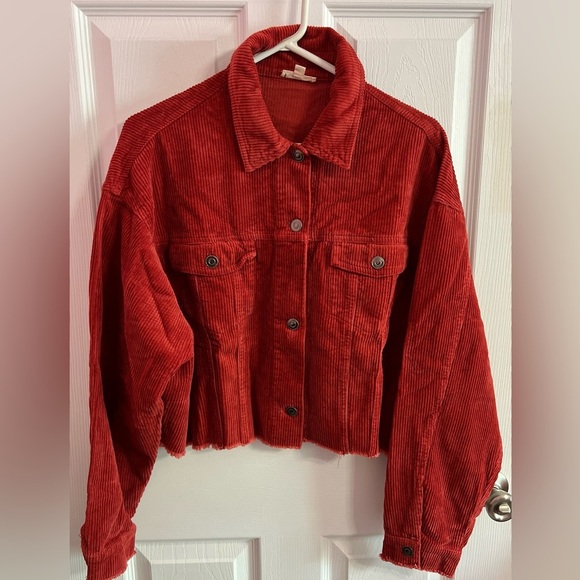 Main Strip Jackets & Blazers - Boutique brand corduroy cropped jacket size L